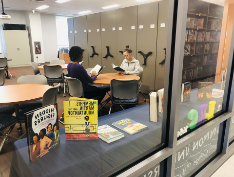 Students read books in the ODU Learning Resource Center.